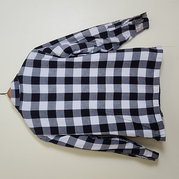 Arrow Sportswear Men's Black and White Buffalo Check Jacket w/Quilted Interior - Picture 3 of 14